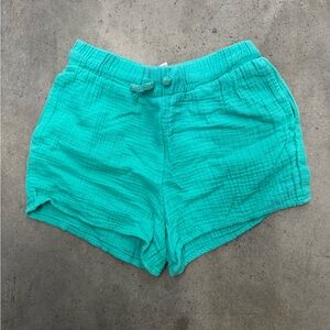 Cat & Jack Girls Teal Gauze Shorts Size L 10/12